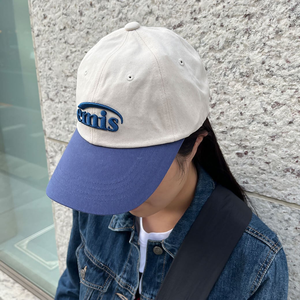 emis キャップ CORDUROY WAPPEN BALL CAP 韓国 緑 - 帽子