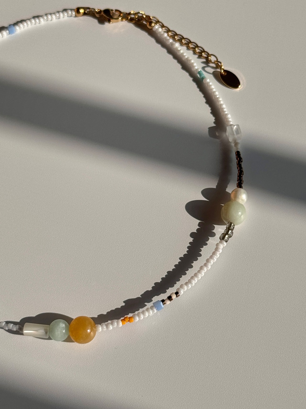 Light Mix - beads Necklace［BZN19］