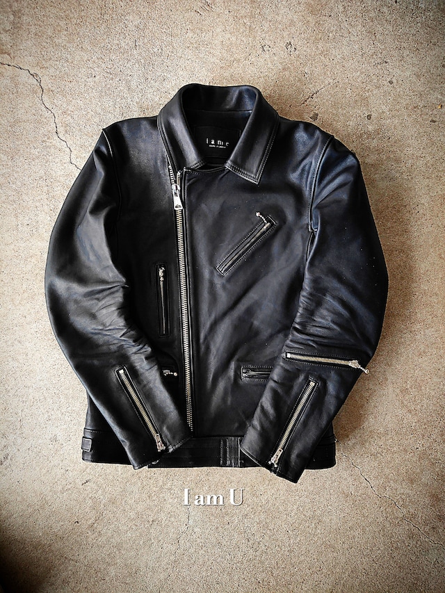 【I am U & GUILTY】 1st anniversary leather jacket "GUIDI" black horse hide（納期11月〜12月）※限定受注5/13まで