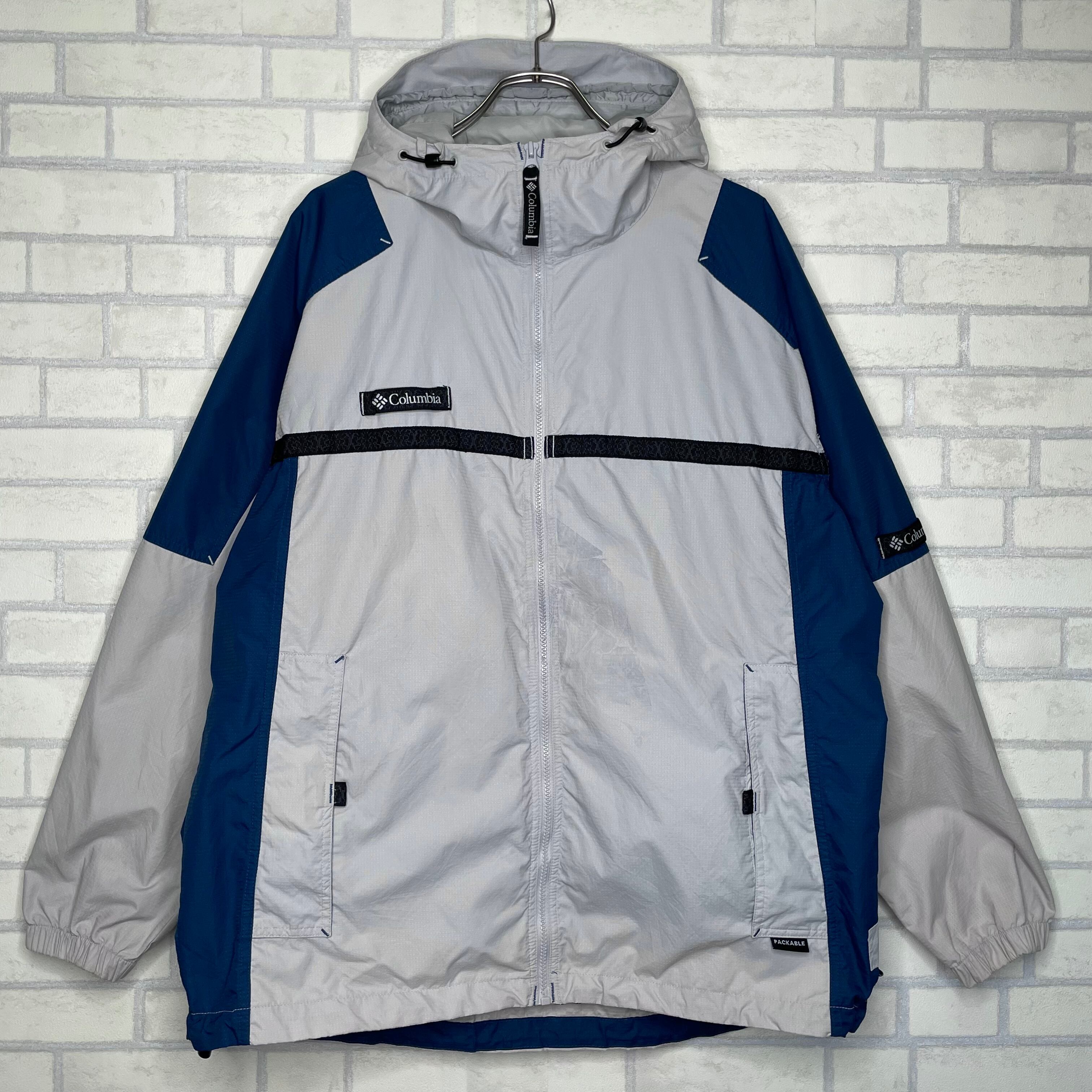 Columbia マウンテンジャケット L 100%ナイロン フルジップ ジップ 