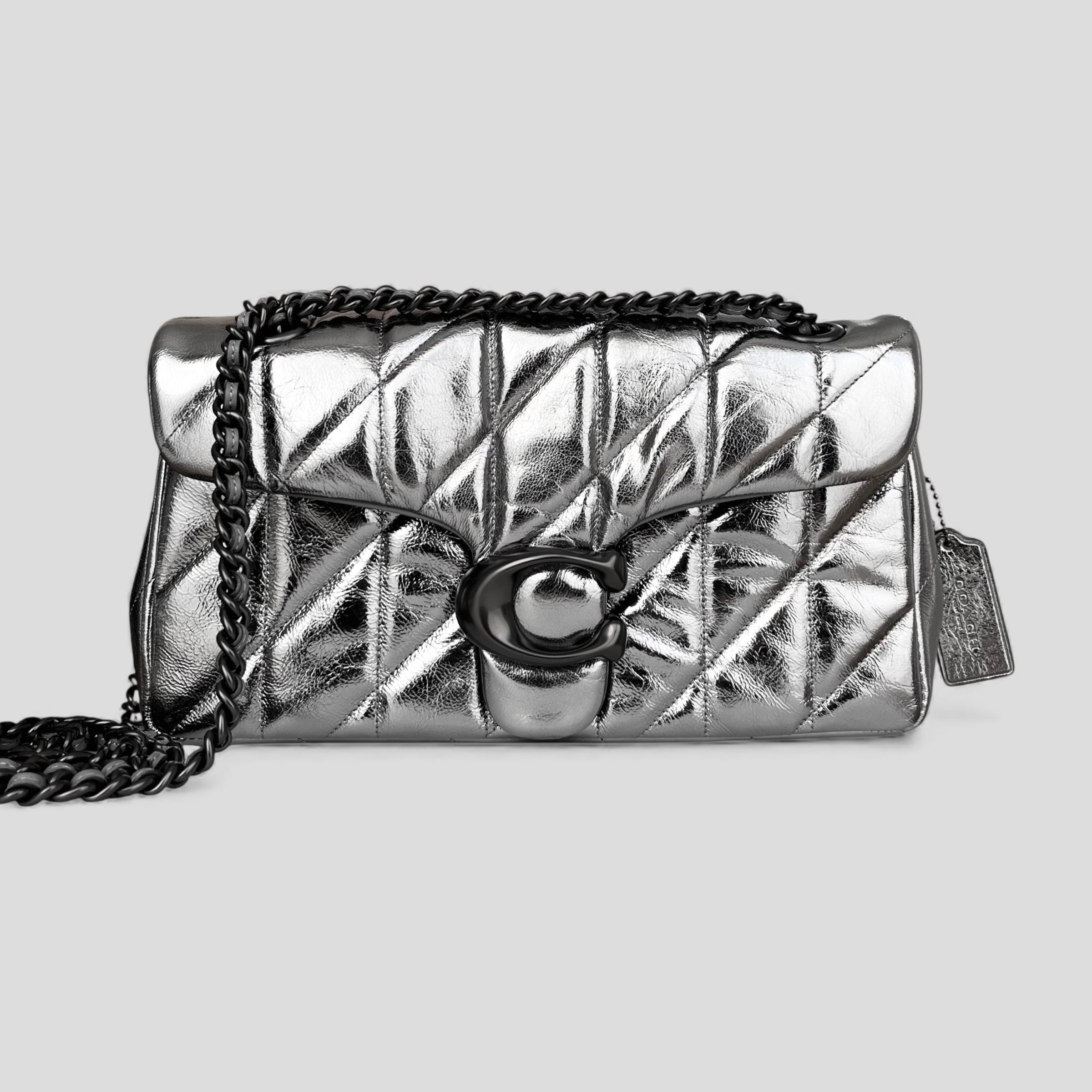 COACH コーチ タビー ショルダー バッグ 26 キルティング クリンクル