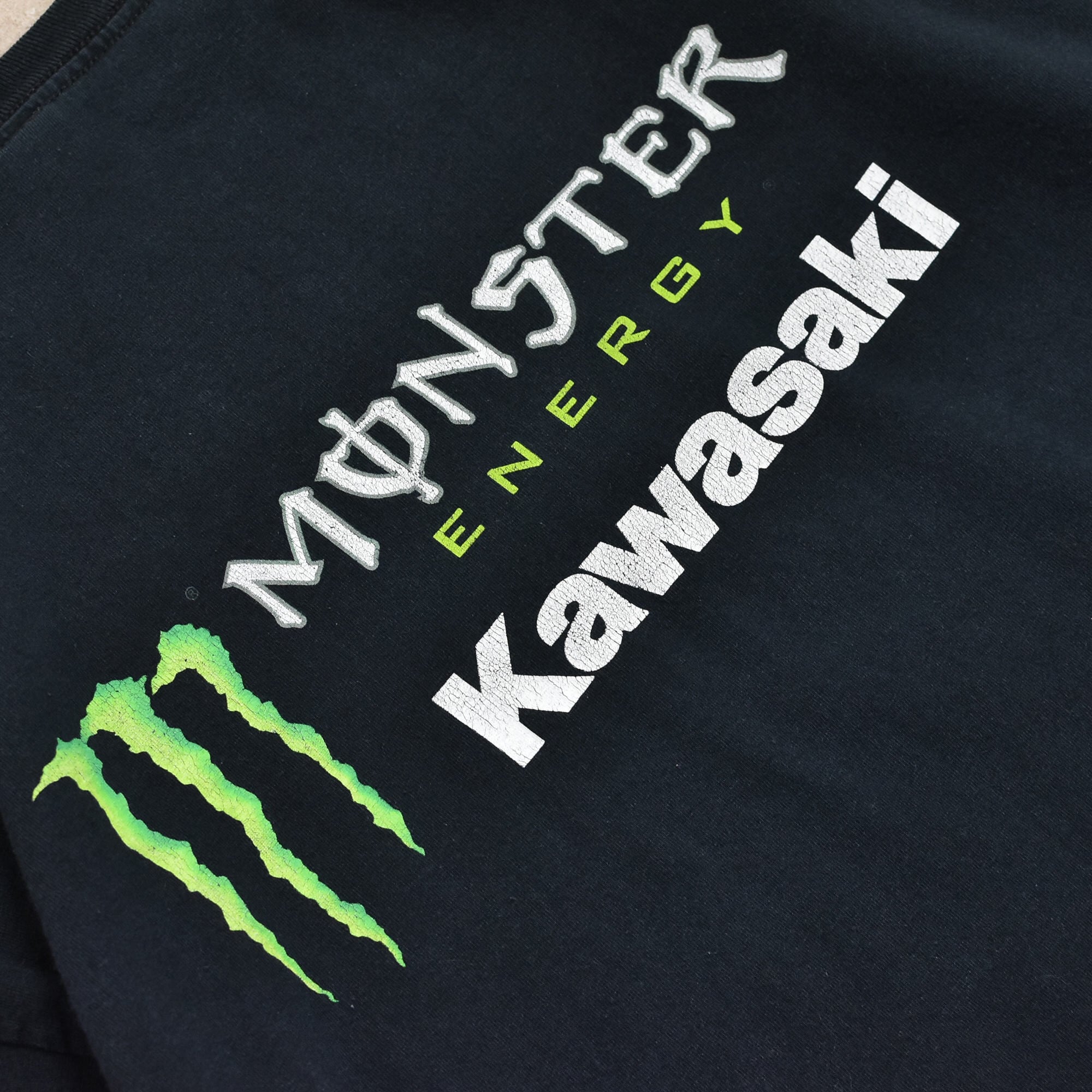 ビンテージ 00s KAWASAKI メンズ XL 相当　Tシャツ　企業ロゴ ビンテージ 00s KAWASAKI メンズ XL 相当 Tシャツ 企業ロゴ