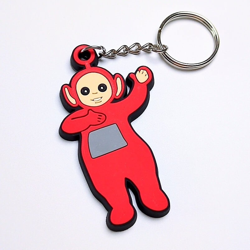 送料無料! ★ラバーキーホルダー★〘217〙【 Teletubbies ( テレタビーズ ) ポー 】〚アメリカン雑貨 アメトイ〛