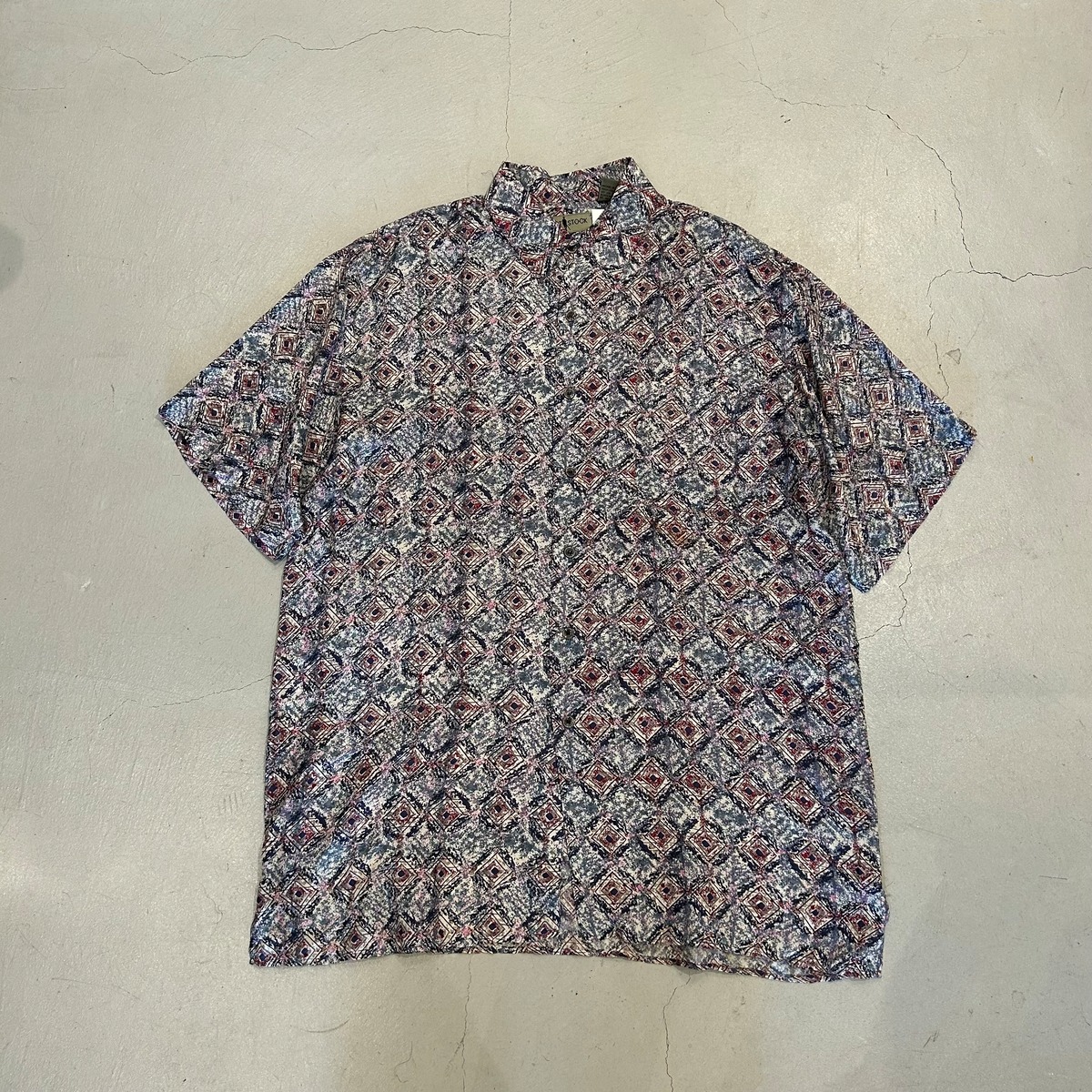 90s ROBERT STOCK SILK S/S shirt | What