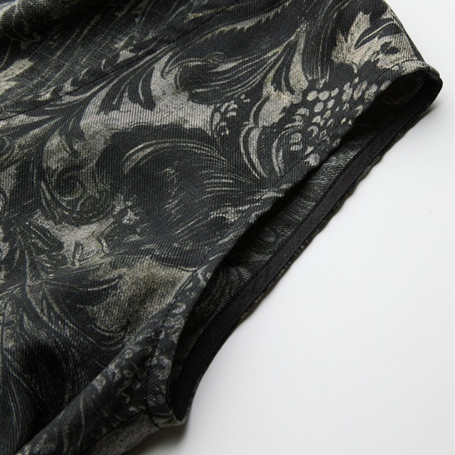 Baroque print studded vest C1538