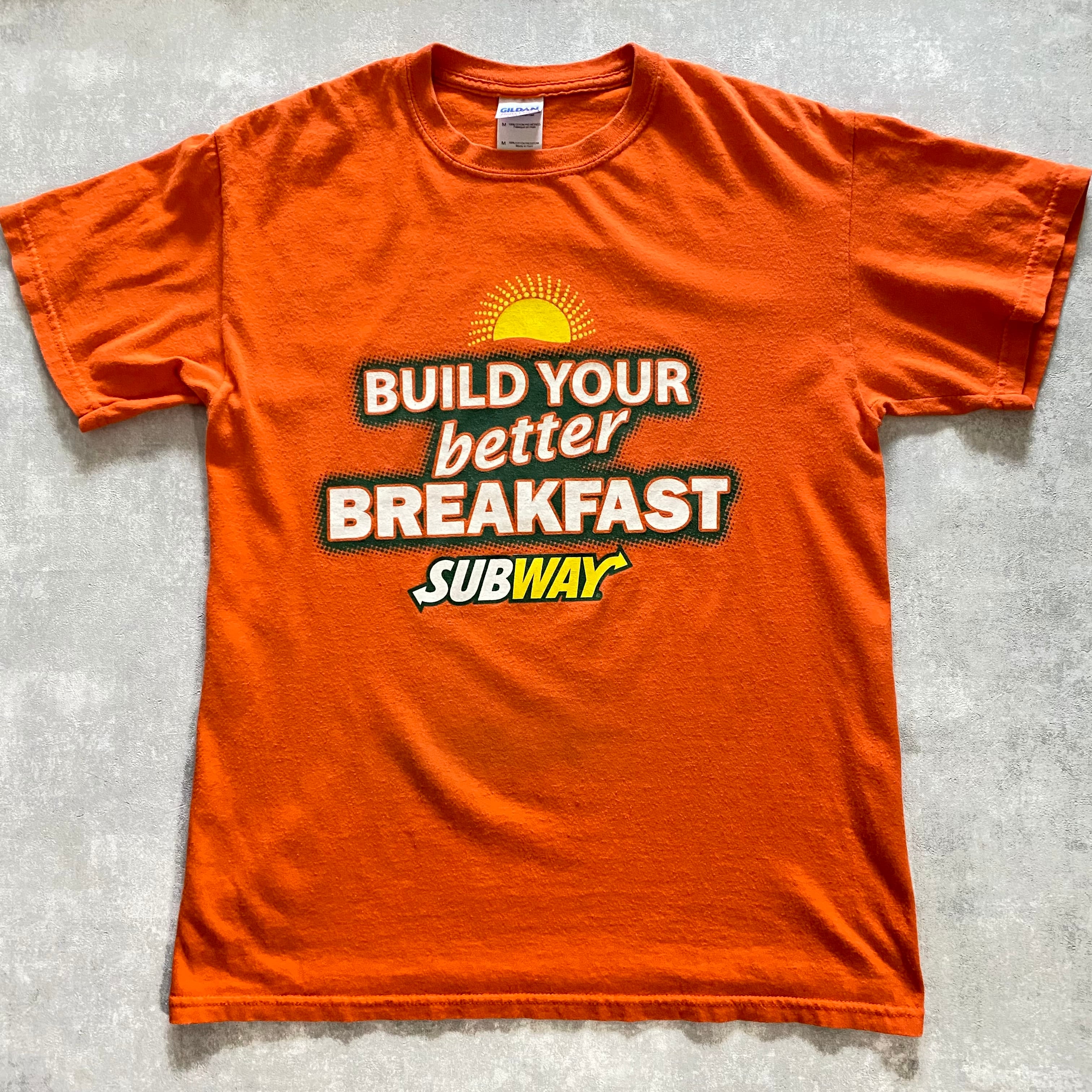 made in HAITI 90s GILDAN SUBWAY cottonT-SHIRT{ハイチ製 90s ギルダン サブウェイ コットン T-シャツ 古着 メンズ USED}ユニセックス