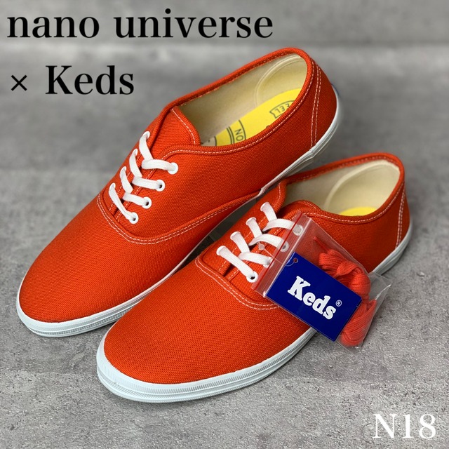 ナノユニバース スリッポン スニーカー 未使用 シンプル シューズ 靴 黒 メンズ 25cmサイズ ブラック nano universe