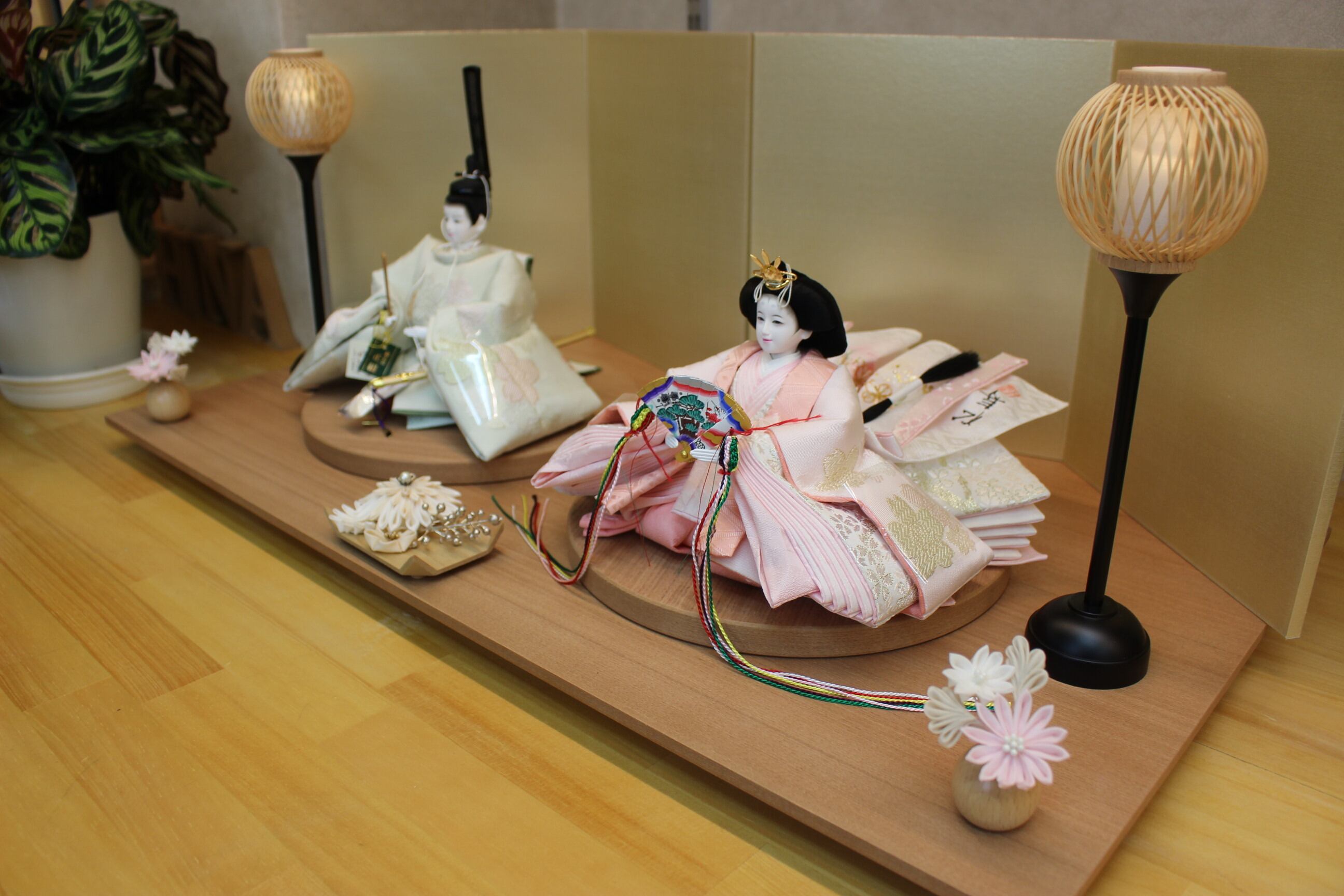 雛人形Petille/輝く 小出松寿作 帯揚「桜文様」20B26-2411 限定一点物親王