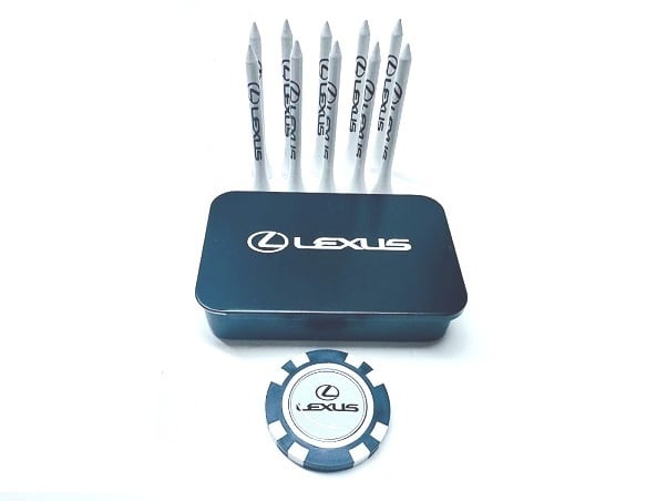 Lexus ゴルフマーカー ラメ青色 Lexus Golf Tees and Ball Marker Set | LEXUS FASHION STORE - LEXUS