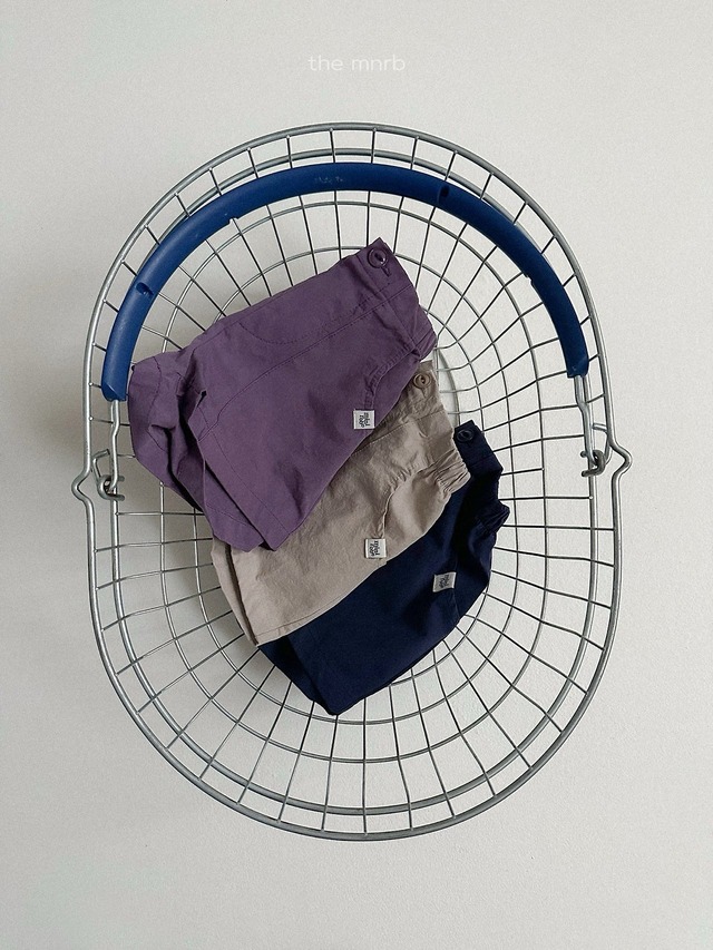 《予約》送料無料 【mini robe】twill short pants