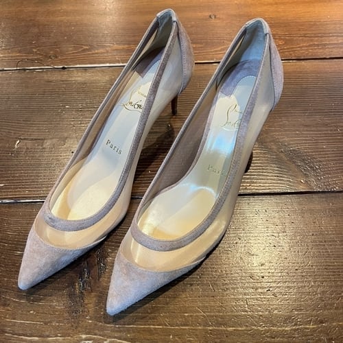 Christian Louboutin クリスチャン ルブタン メッシュパンプス 37 1/2 