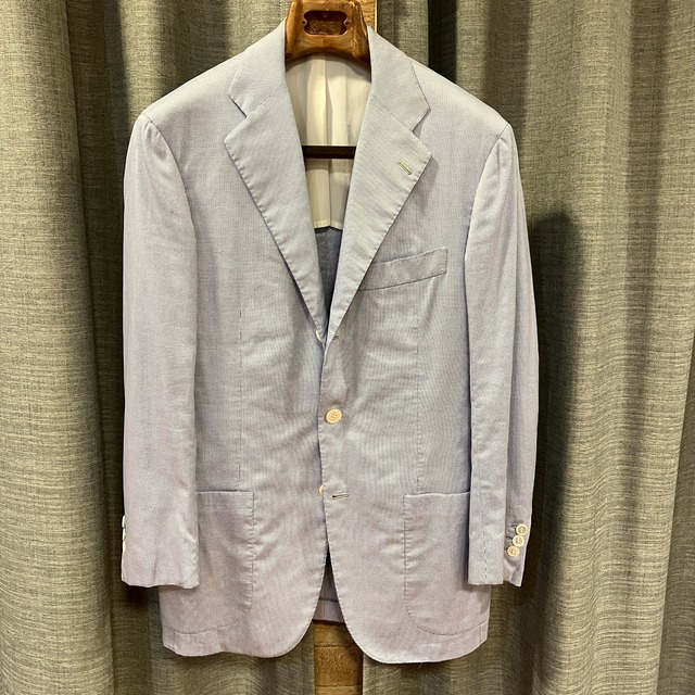 KITON BLUE  CHECK JACKET (44)