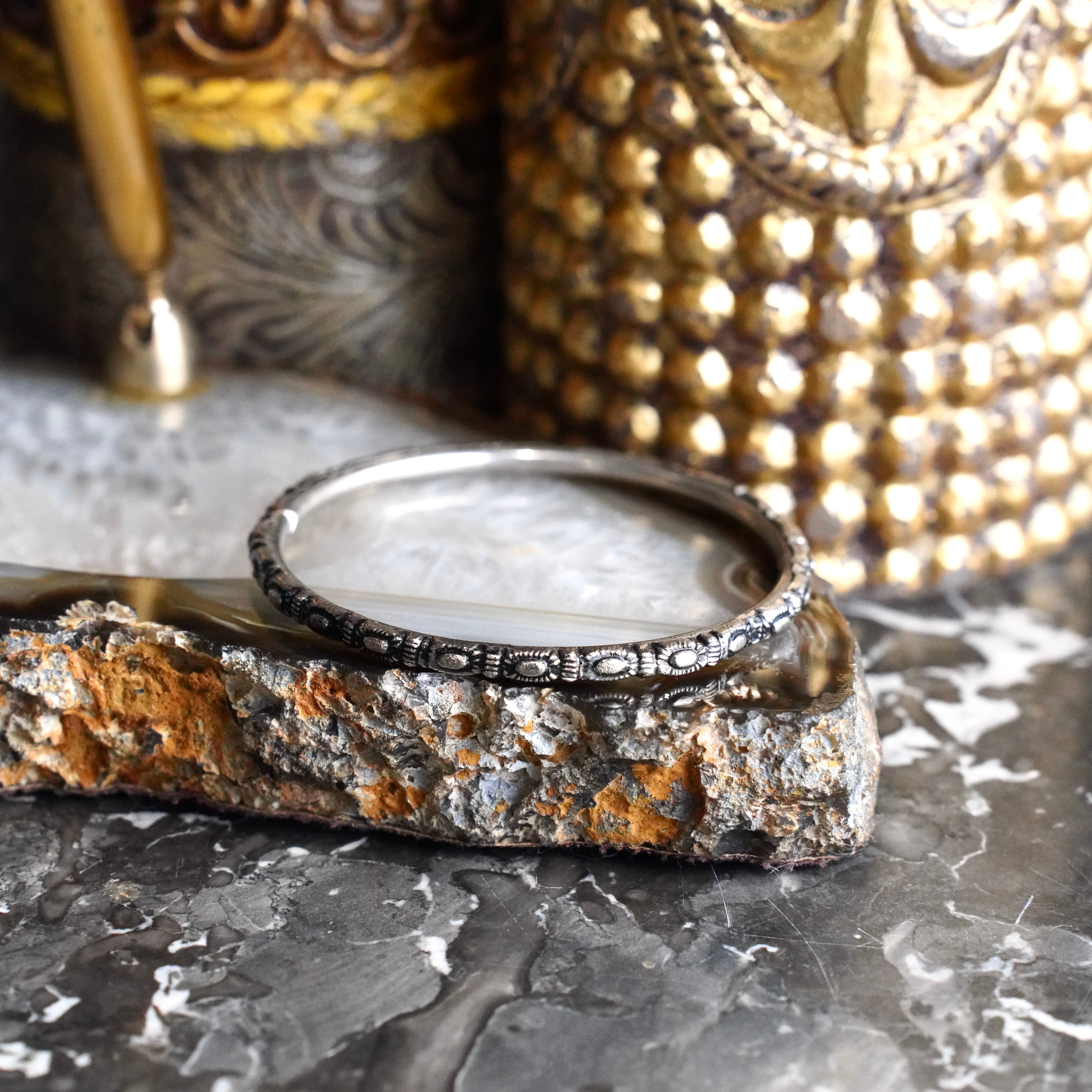 USA VINTAGE METALWORK DESIGN BANGLE/アメリカ古着メタルワーク