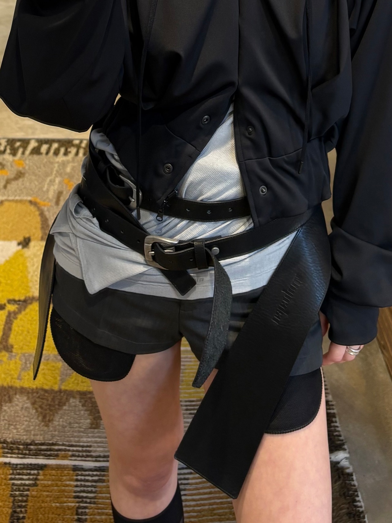 【26SS】MUKCYEN ムッシャン / ワイドレイヤードベルト / wide layered belt - 1