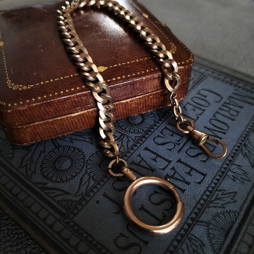 Antique French Pocket Watch Chain by Savard