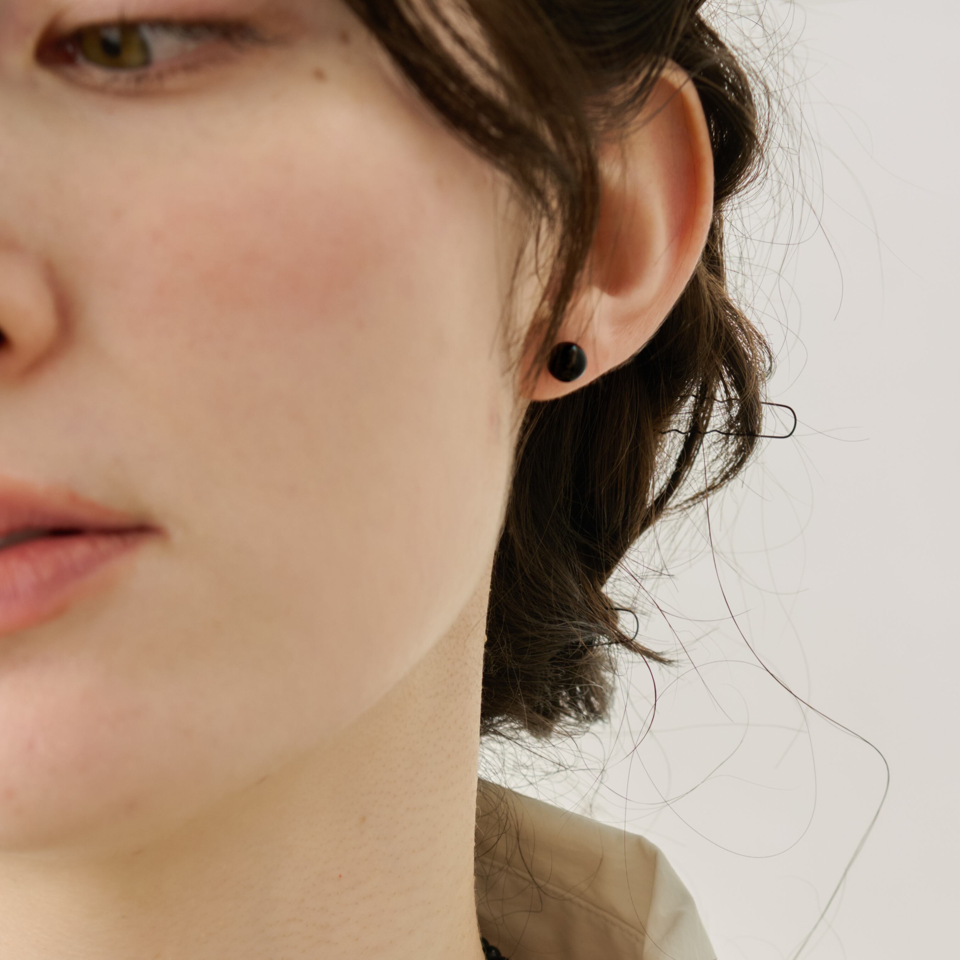 silver925 オニキス ピアス p420 | RIN. accessory ｜ステンレス