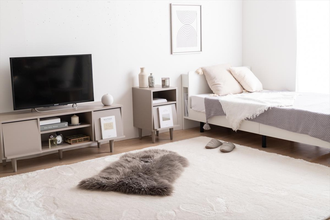 【幅32cm】Carina フラップ扉付サイドキャビネット