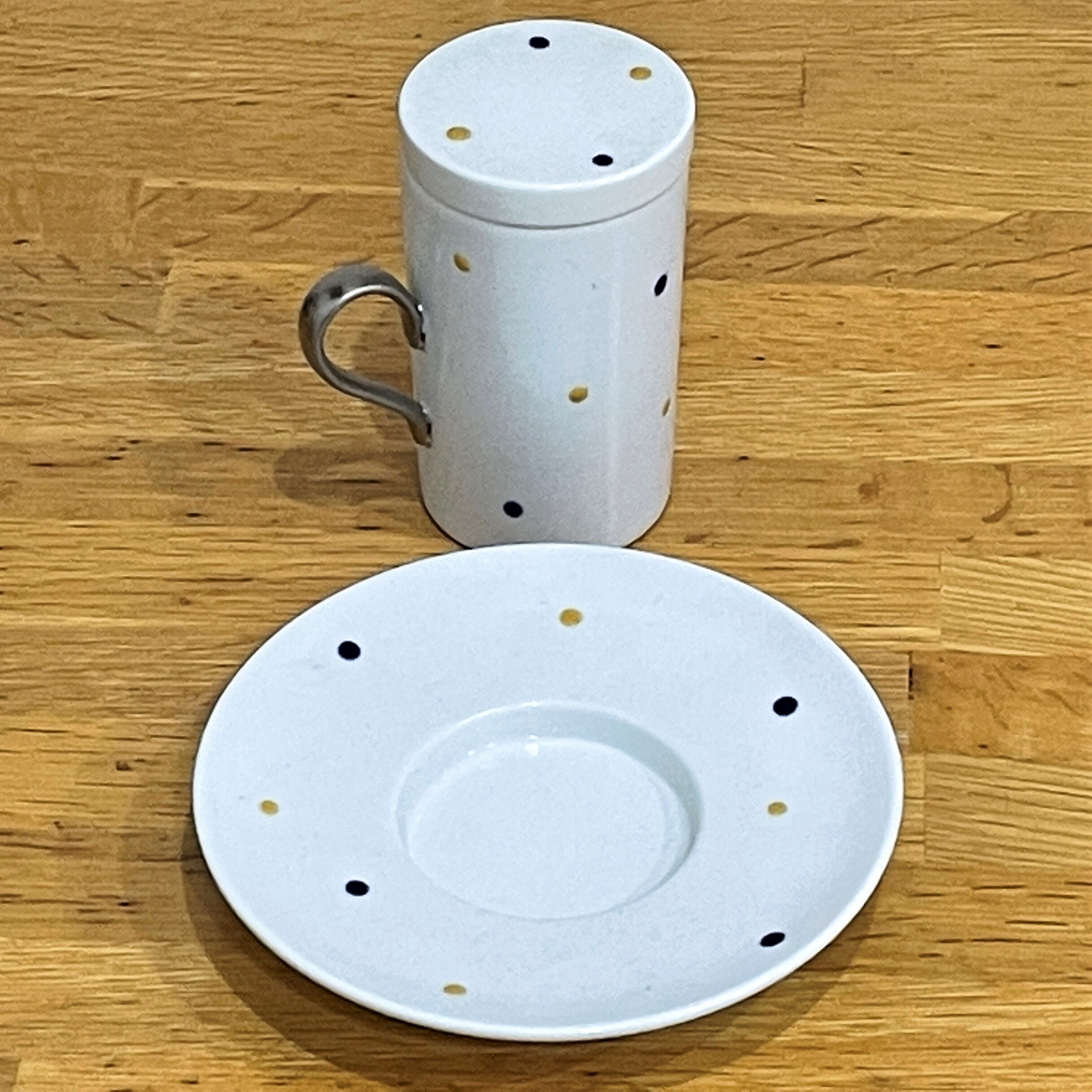 ホットチョコカップ ココアカップ 茶わん蒸し 水玉模様 限定品 在庫