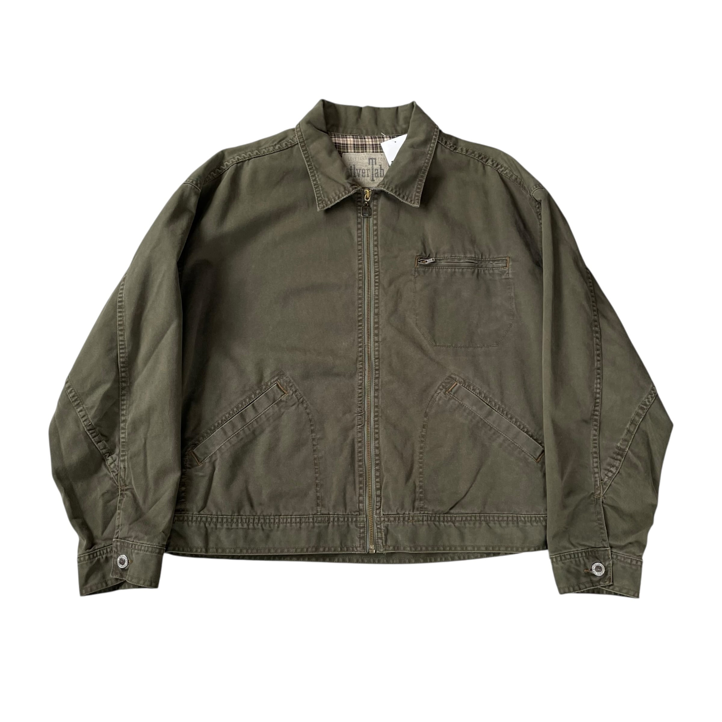 90s LEVI'S SILVER TAB "work JKT sampling"cotton zip up jacket