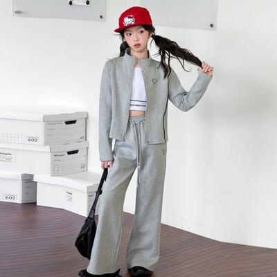 ❤︎お取り寄せ商品❤︎ [120-170] フレアパンツジャージセットアップ