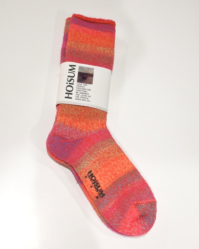 HOiSUM もこもこすやぁソックス WINE RED