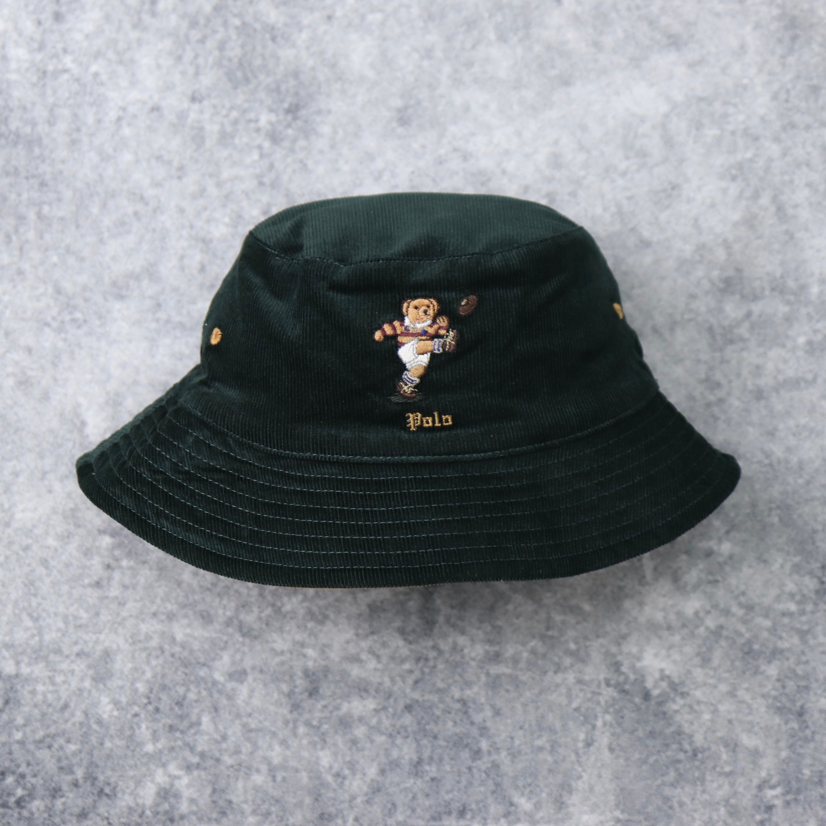 【POLO RALPH LAUREN】 Polo Bear Corduroy Bucket Hat