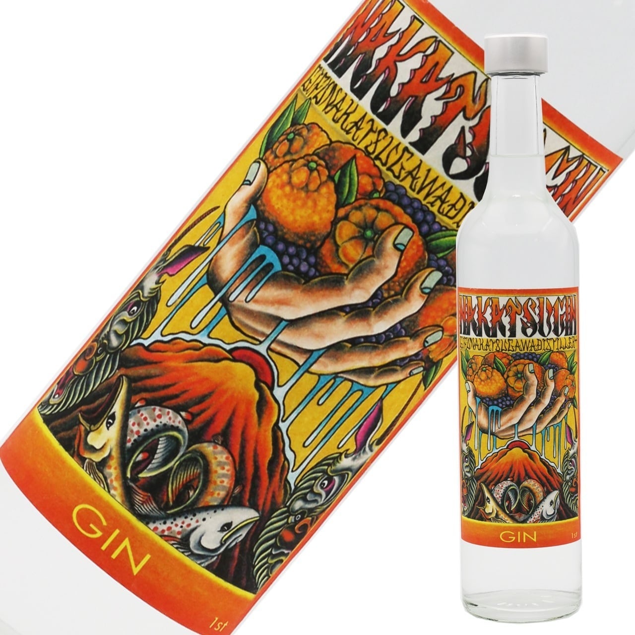 【限定品】【終売】ナカメ ジン NAKAME GIN ナカツジン 美浜ポンカン 1st / NAKATSU GIN | ジンラボリカー