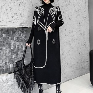 Turtleneck Long Sweater Dress / タートルネック ロング セーター ドレス ワンピース