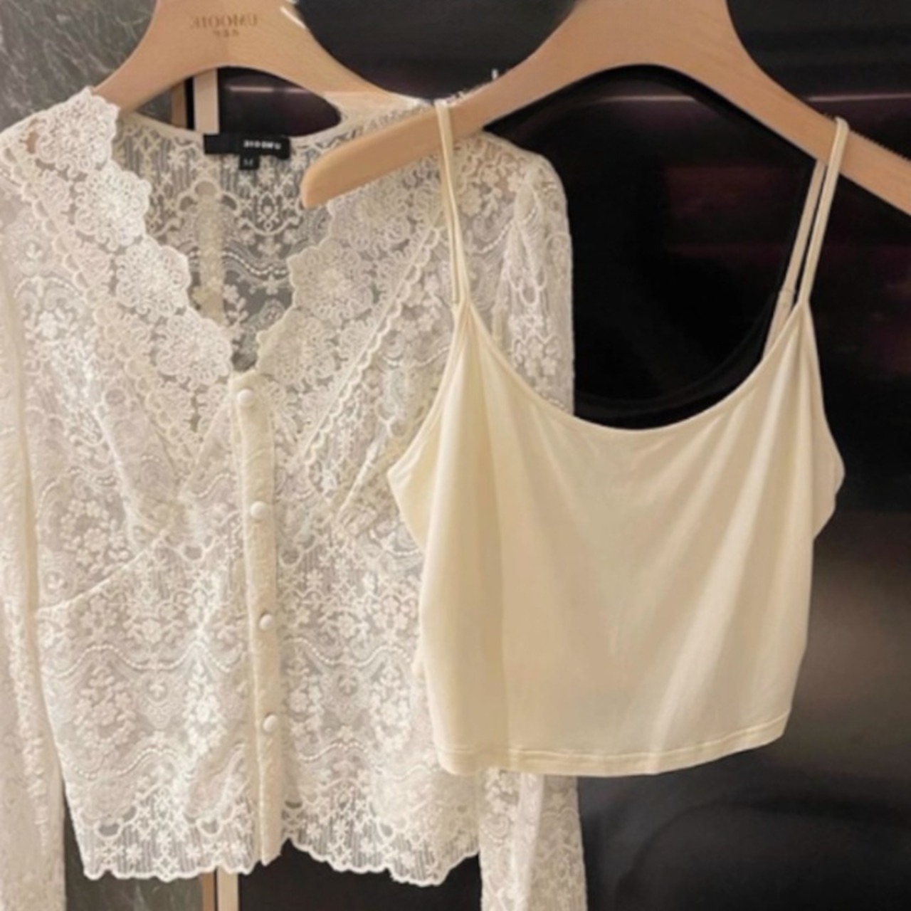 シースルー総レースブラウス W00754