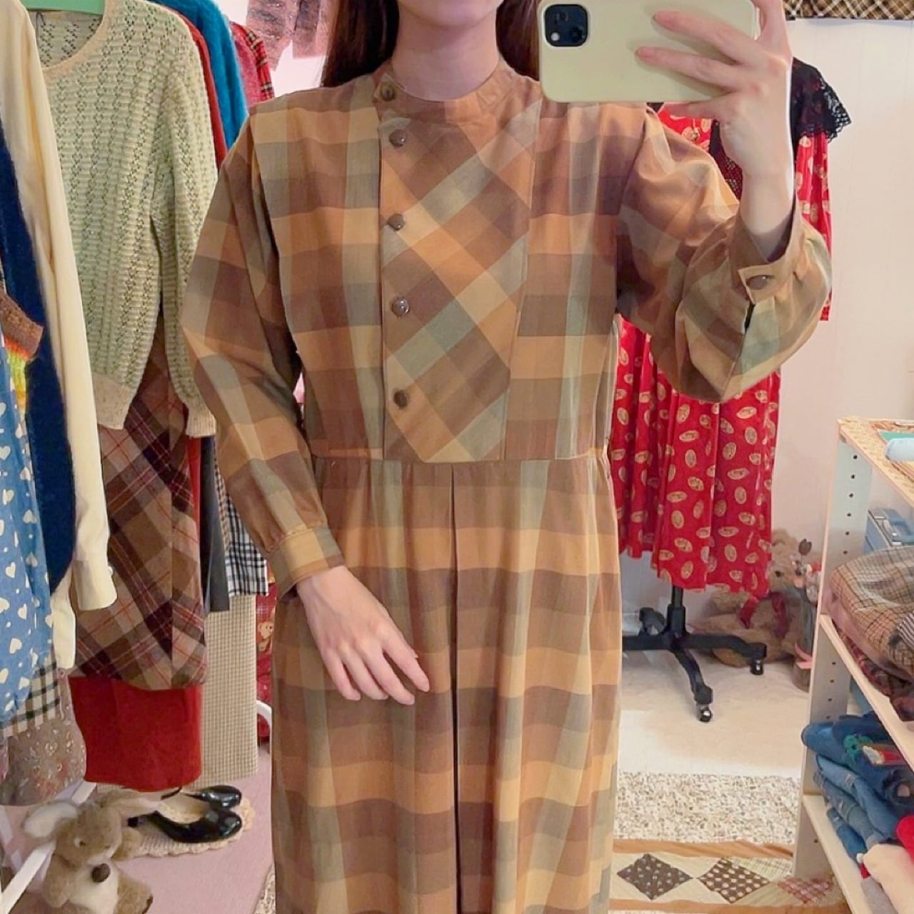 block check asymmetry button one-piece