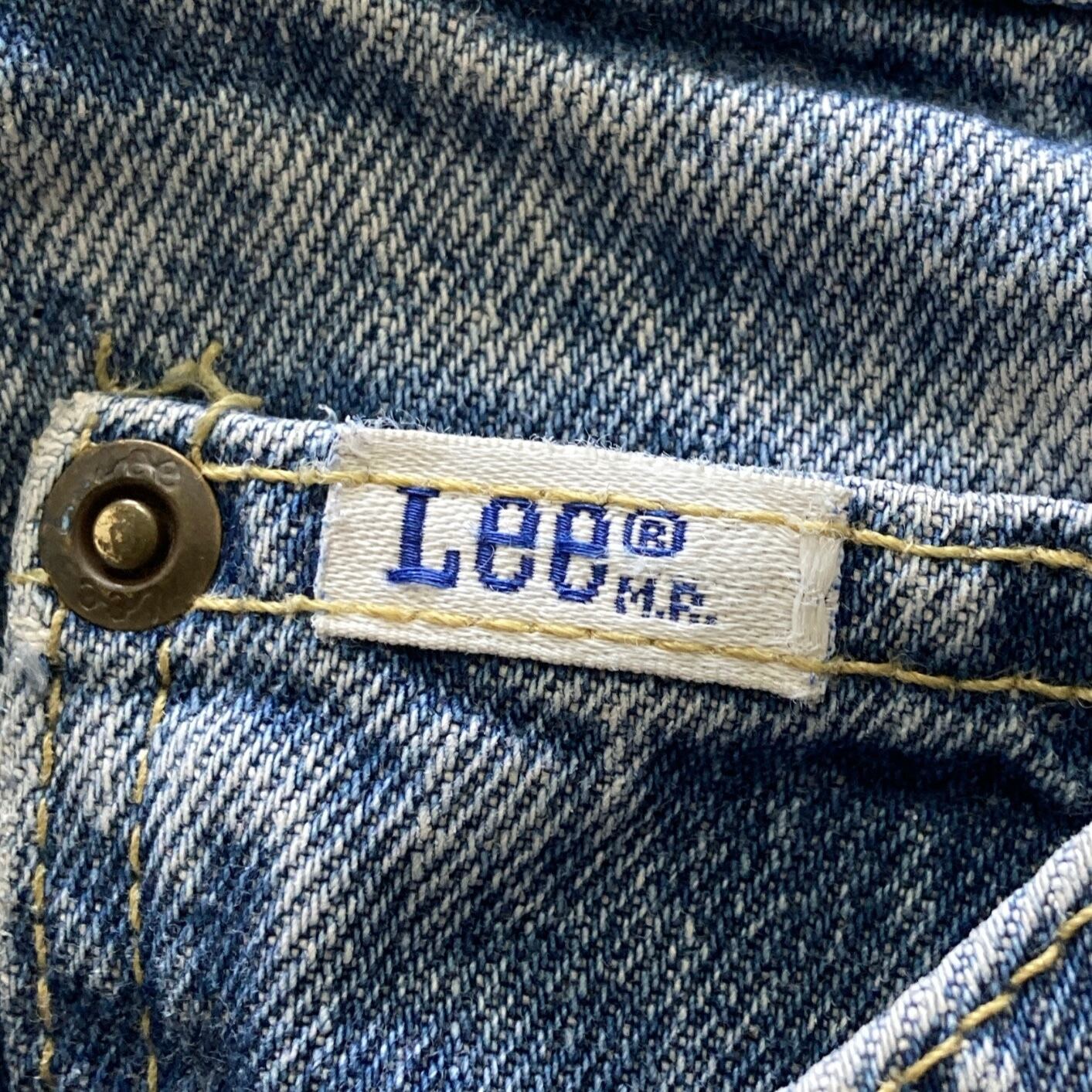 USA製】80s-90s Lee リー 表記12 MED アメリカ製 レザーパッチ