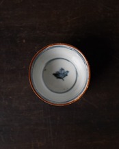 猪口　古伊万里　市松文　B　/　江戸後期