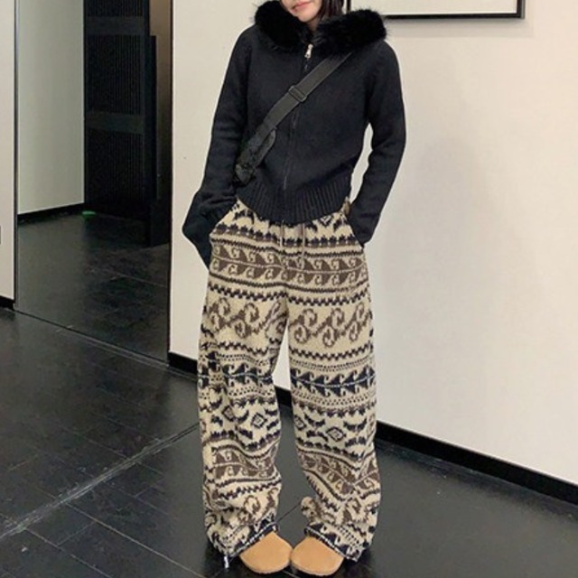 nordic boa pants　ノルディックボアパンツ　J1625