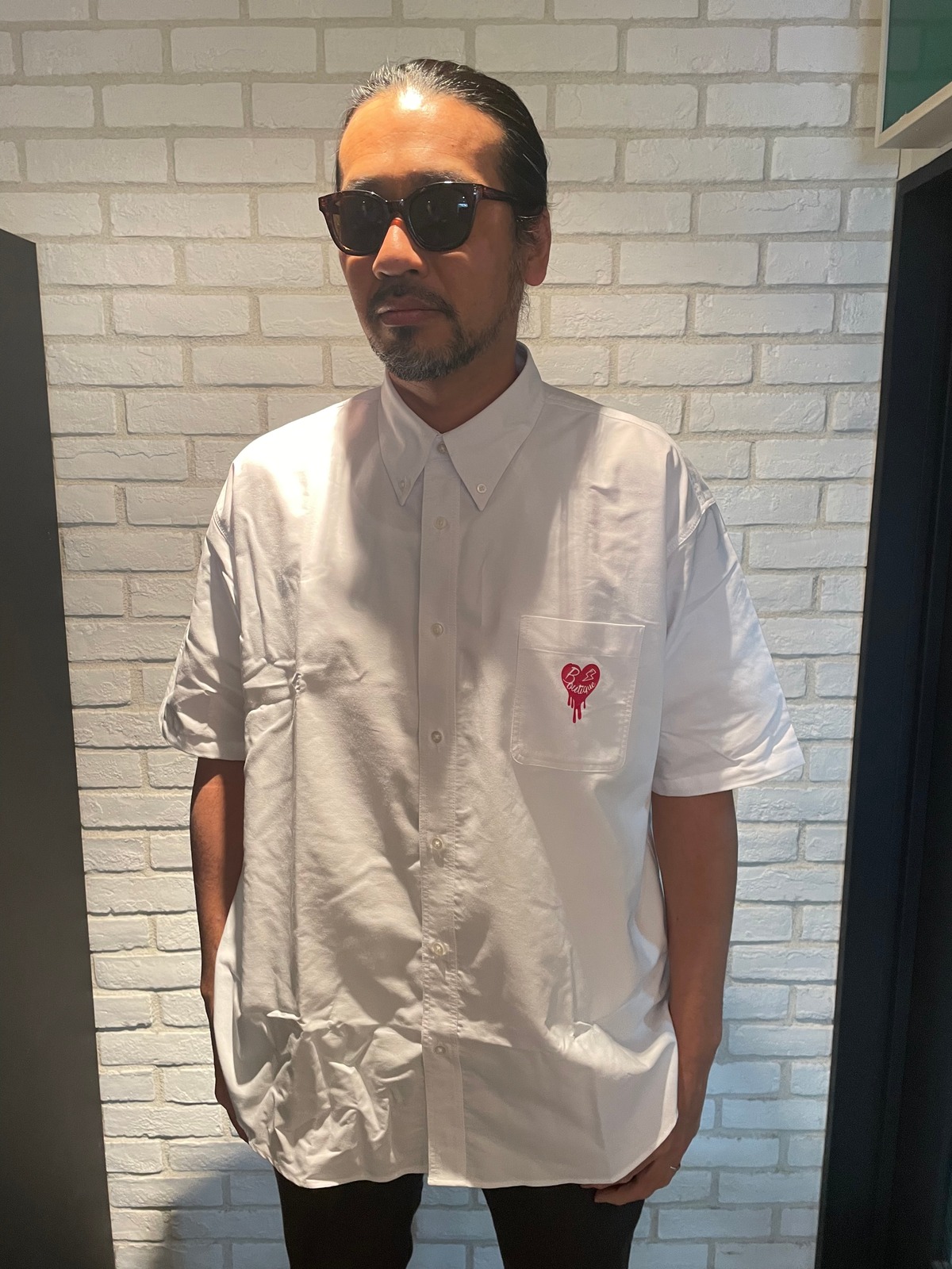 BOUTIQUE ドリップハートボタンダウンシャツ 3MTA3