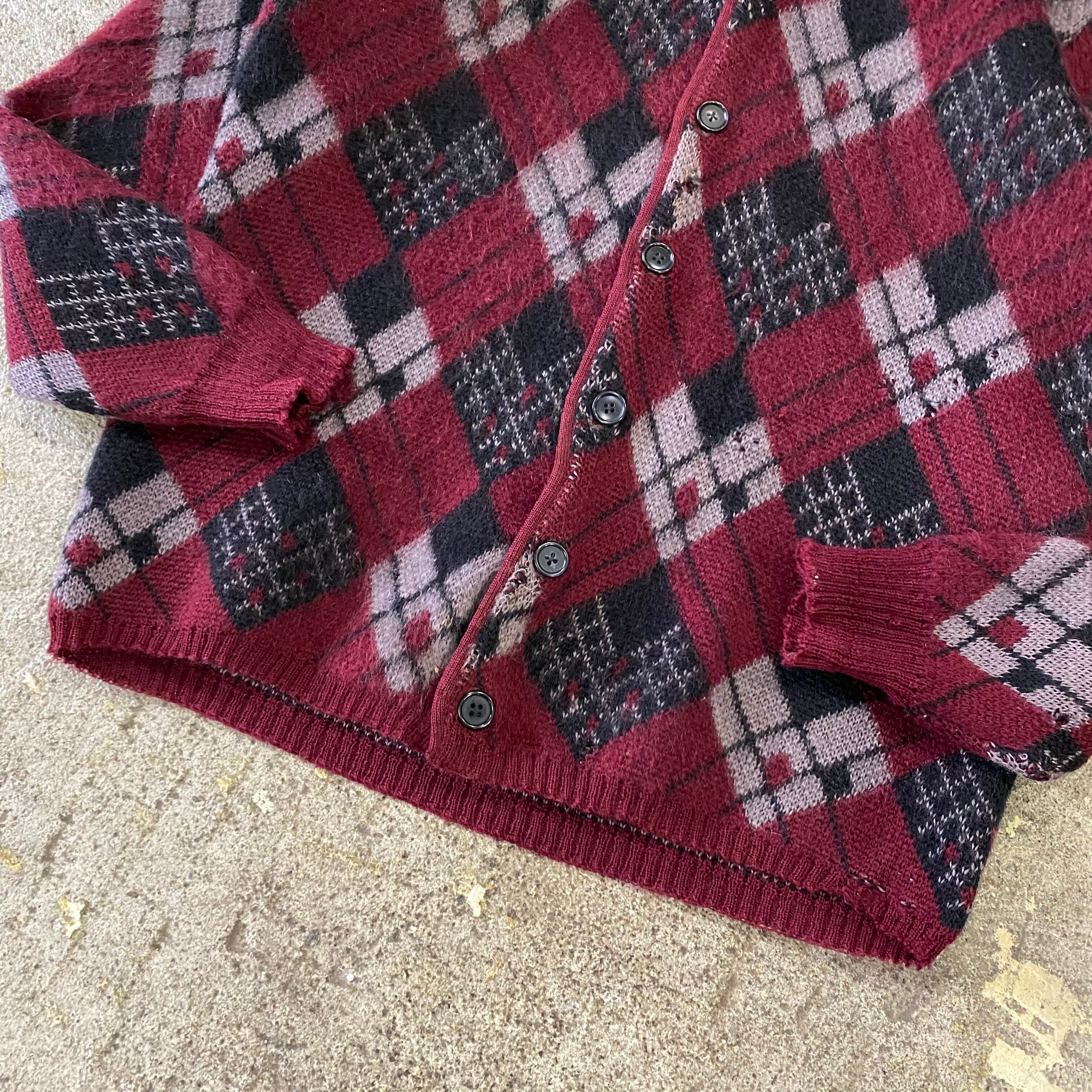 60s Jersild argyle mohair cardigan | What