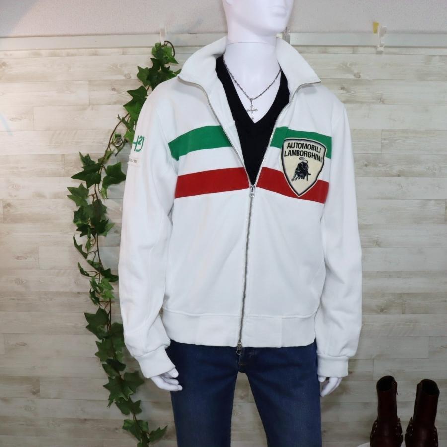 ハイドロゲン メンズドライバーズニット XL白 ランボルギーニ ジャージ