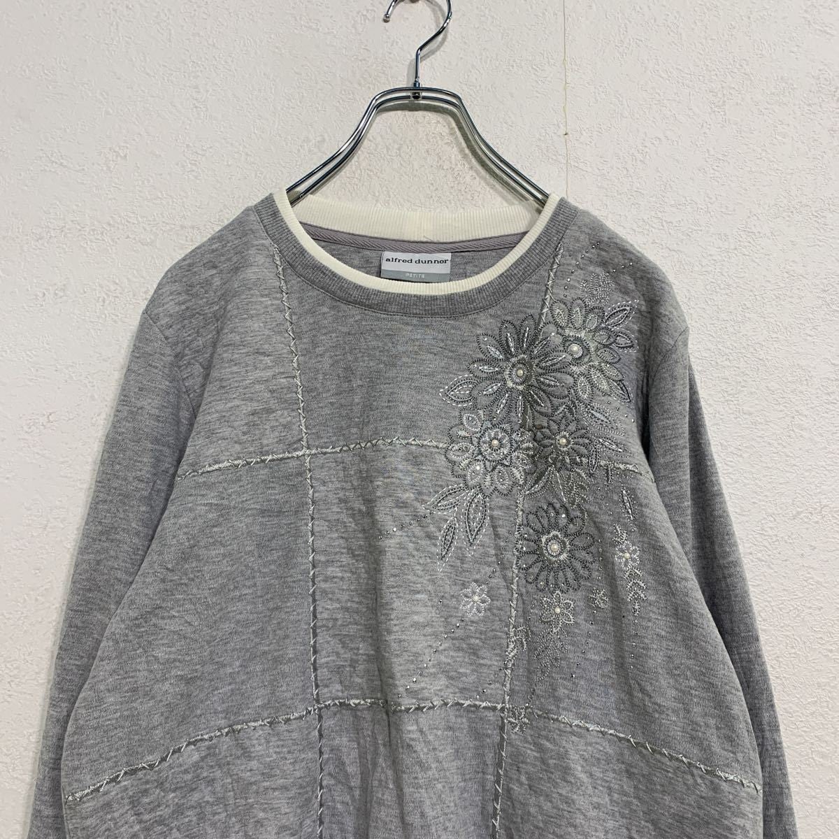 ダブルネック スウェット トレーナー レディース M petite