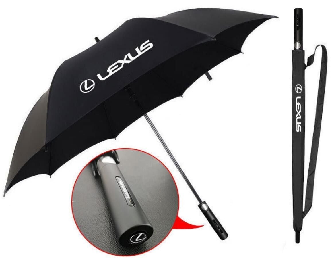 【新品未使用】レクサス 傘 2本セット 新品 レクサス 汎用 アンブレラ 長傘 雨傘 晴雨兼用 自動で開く