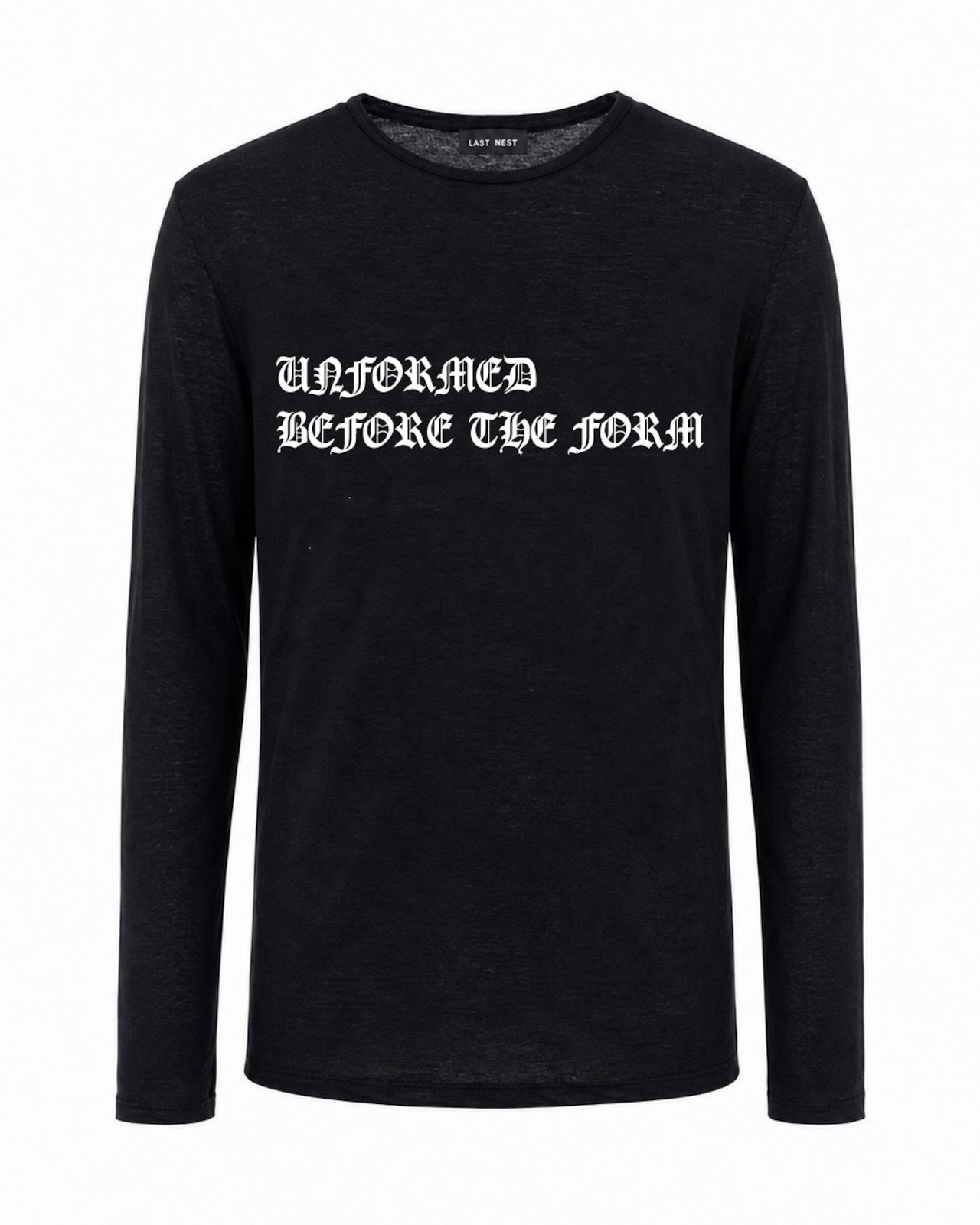 LAST NEST / old english see-through LS t-shirts