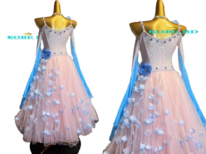 社交ダンスイージーオーダードレス⭐︎プリンセス（パステルピンク