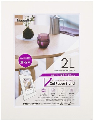 【新着特価】ナカバヤシ Vカットペーパースタンド 差込式 2L ホワイト 23644
