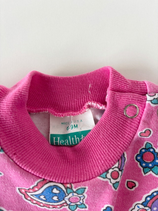 【6-9m相当・vintage】USA製 Healthtexロンパース