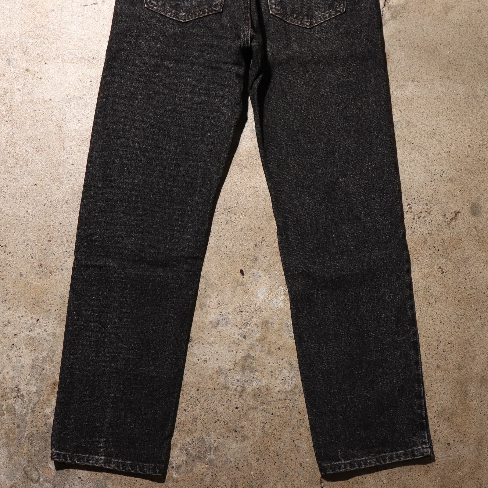 極美品 33×30 Levi's 505 USA 先染め黒 ブラックデニムパンツ