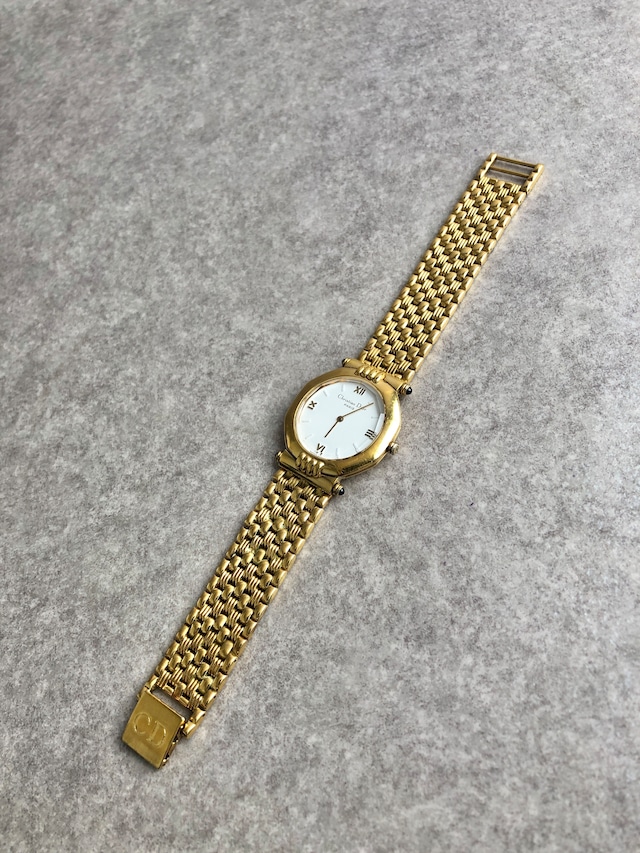 Christian Dior クリスチャン ディオール 腕時計 ゴールド オクタゴン ステンレススチール 63151 クォーツ vintage ヴィンテージ オールド 54f3dy