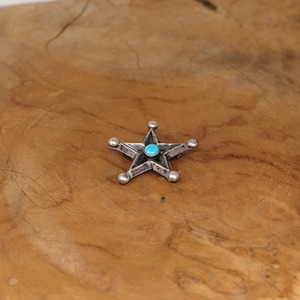 Navajo Silver Star Sandcast Pin [New Production]