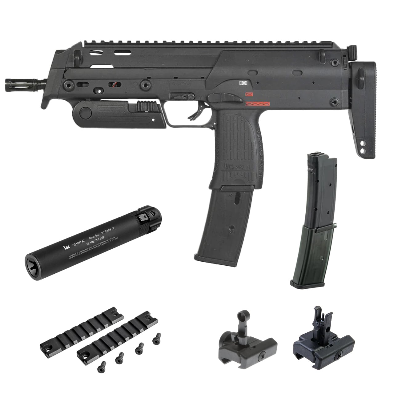 セット【VFC】 H&K MP7A1 AEG (Lite Version) 電動ガン本体/対象年齢18