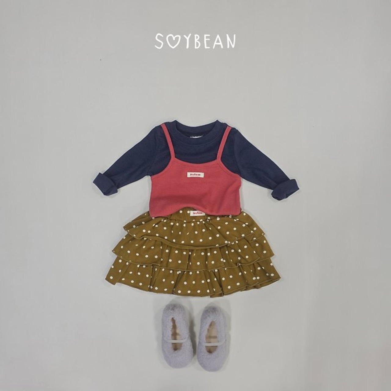 【取寄】SOYBEAN ツインワンレイヤードTシャツ|秋服|韓国子供服| 26/AT