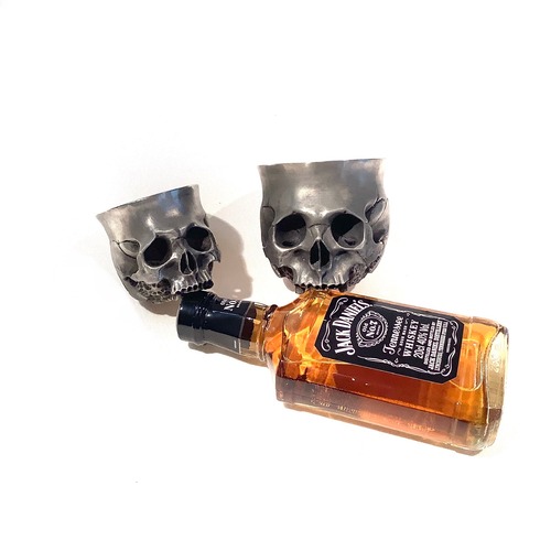 バーデンオブプルーフ BurdenOfProof BOFP-247 Skull-shot glass3　スカル ショットグラス 錫器 酒器 盃 食器