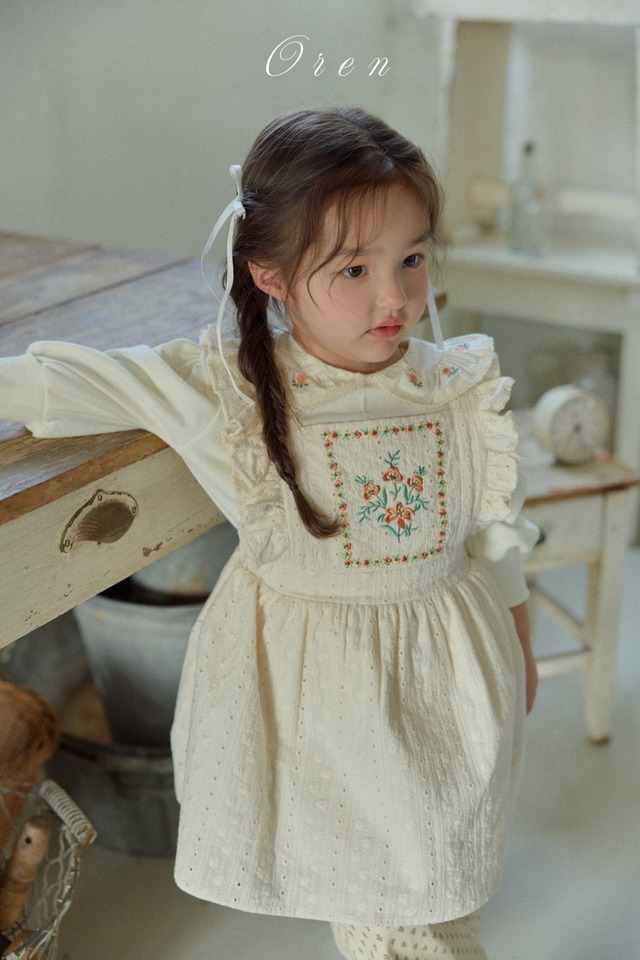 【予約】OREN Arbo embroidered jumper skirt