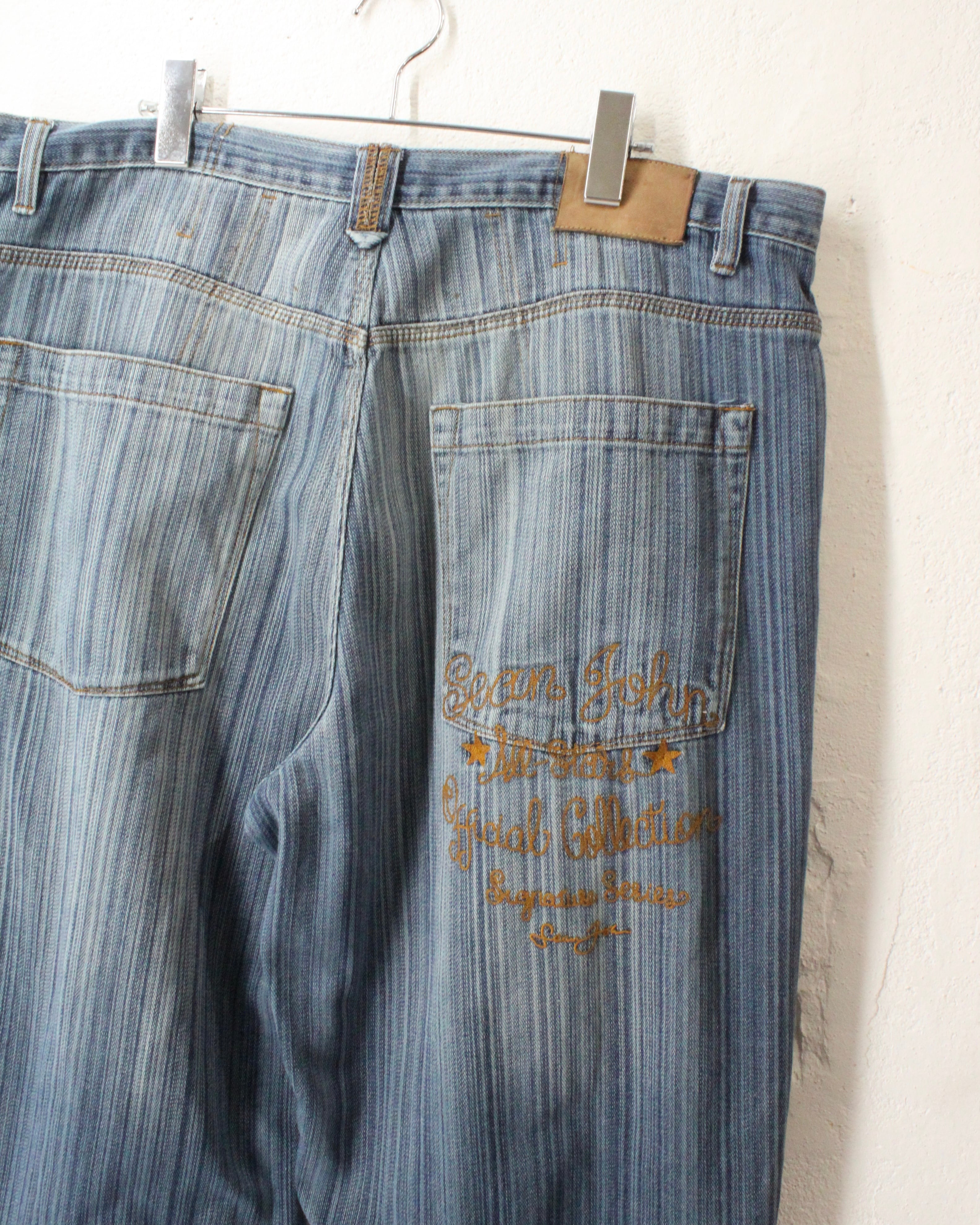 00s Sean John Striped Baggy Denim Pants | VOLAR